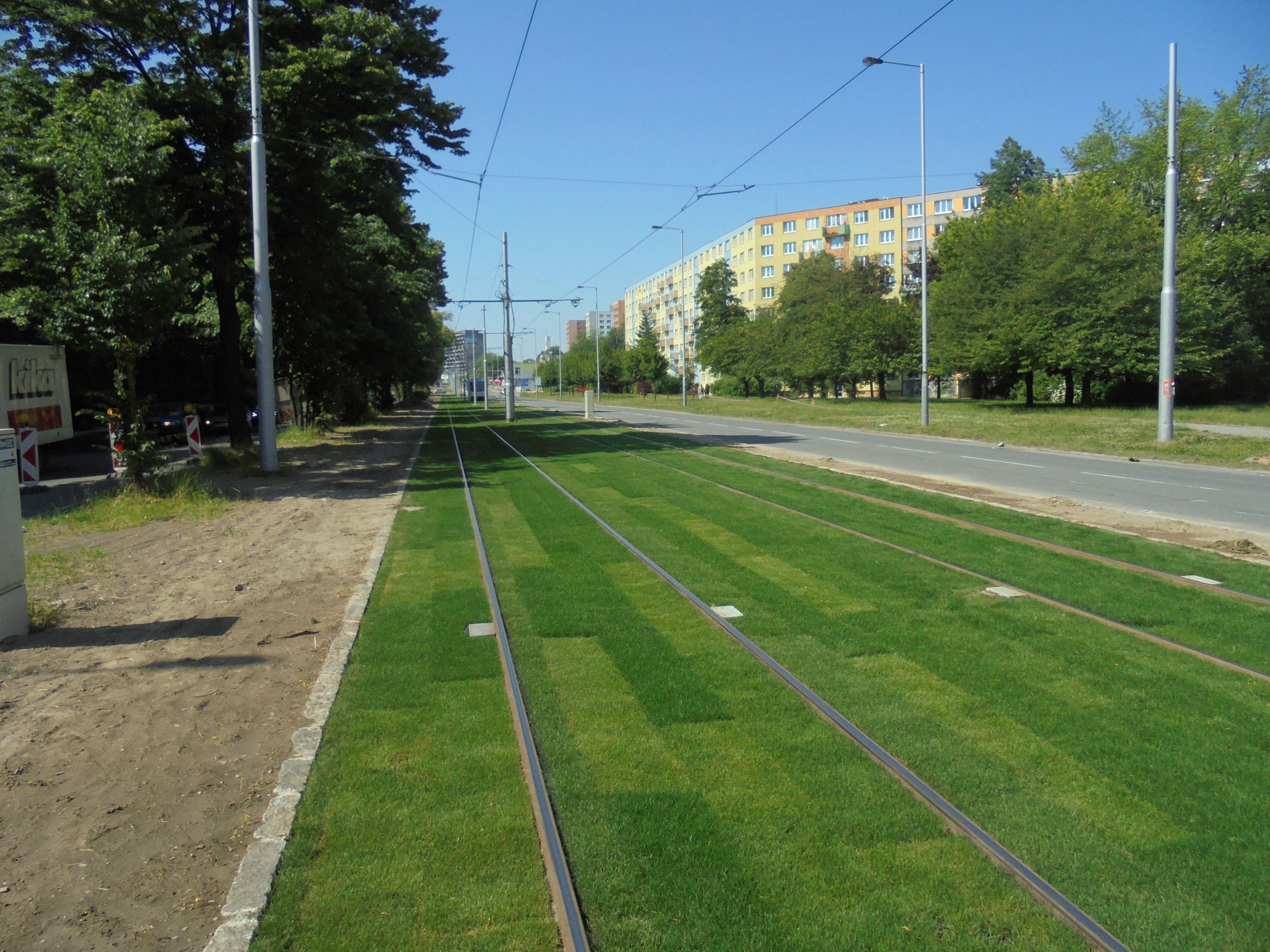 Systém pevné jízdní dráhy již našel uplatnění na trati ve Výškovicích. Foto: DPO